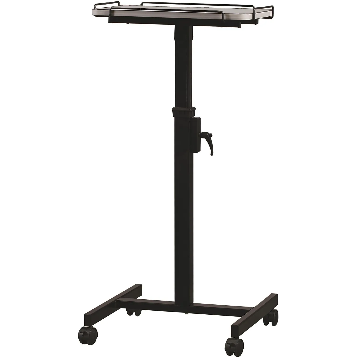 Lumien [LTV-103] Проекционный столик  Lumien Vitel для проекторов (80-125 см, черный, 20 кг) наклон 0-15 гр.на колесах