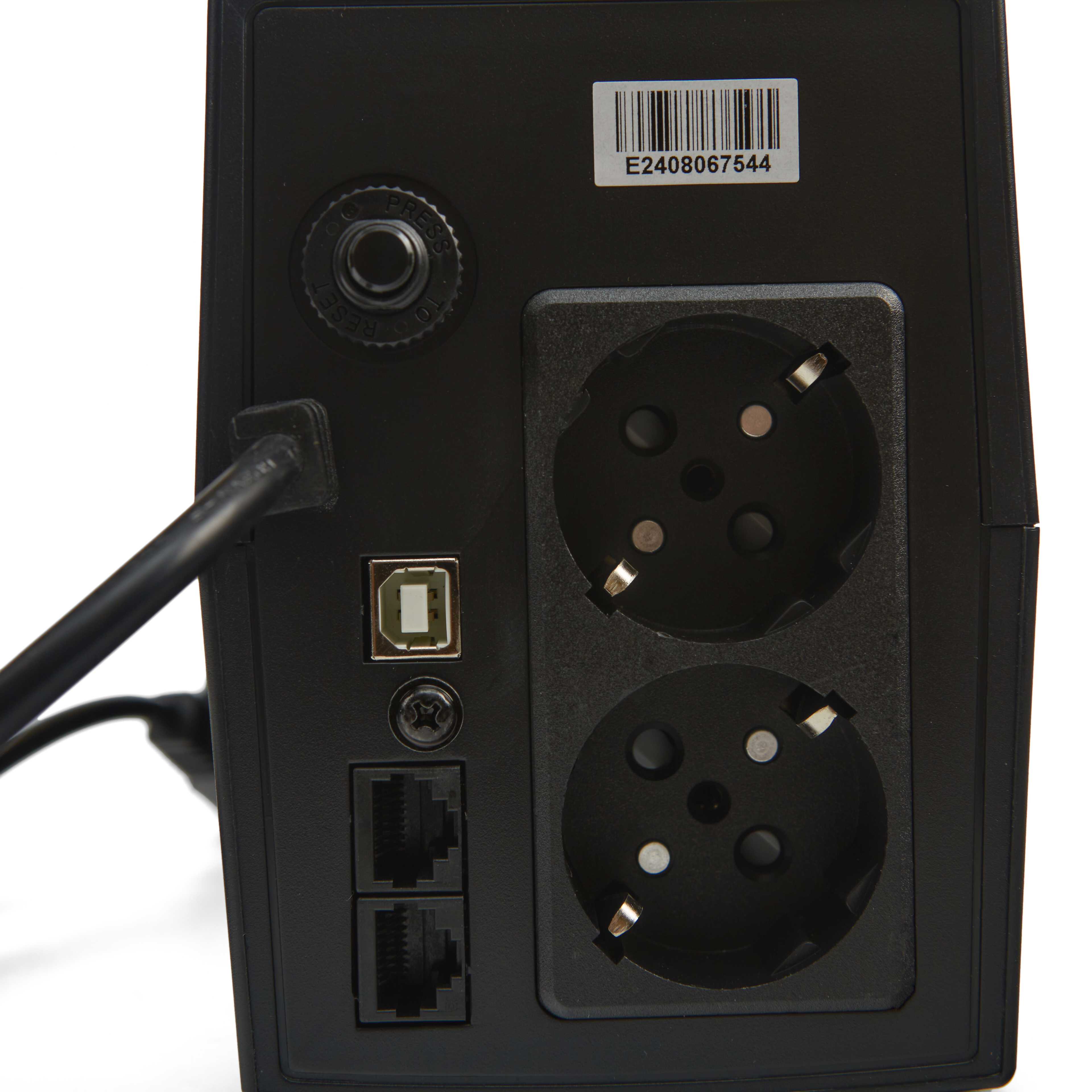 ИБП CBR [UPS-TWP-101EJ-650] 650VA/390W, Schuko CEE 7 x2 outlets, LED, USB Type-B, RJ11/45 AVR, SEC, 12V/7Ah