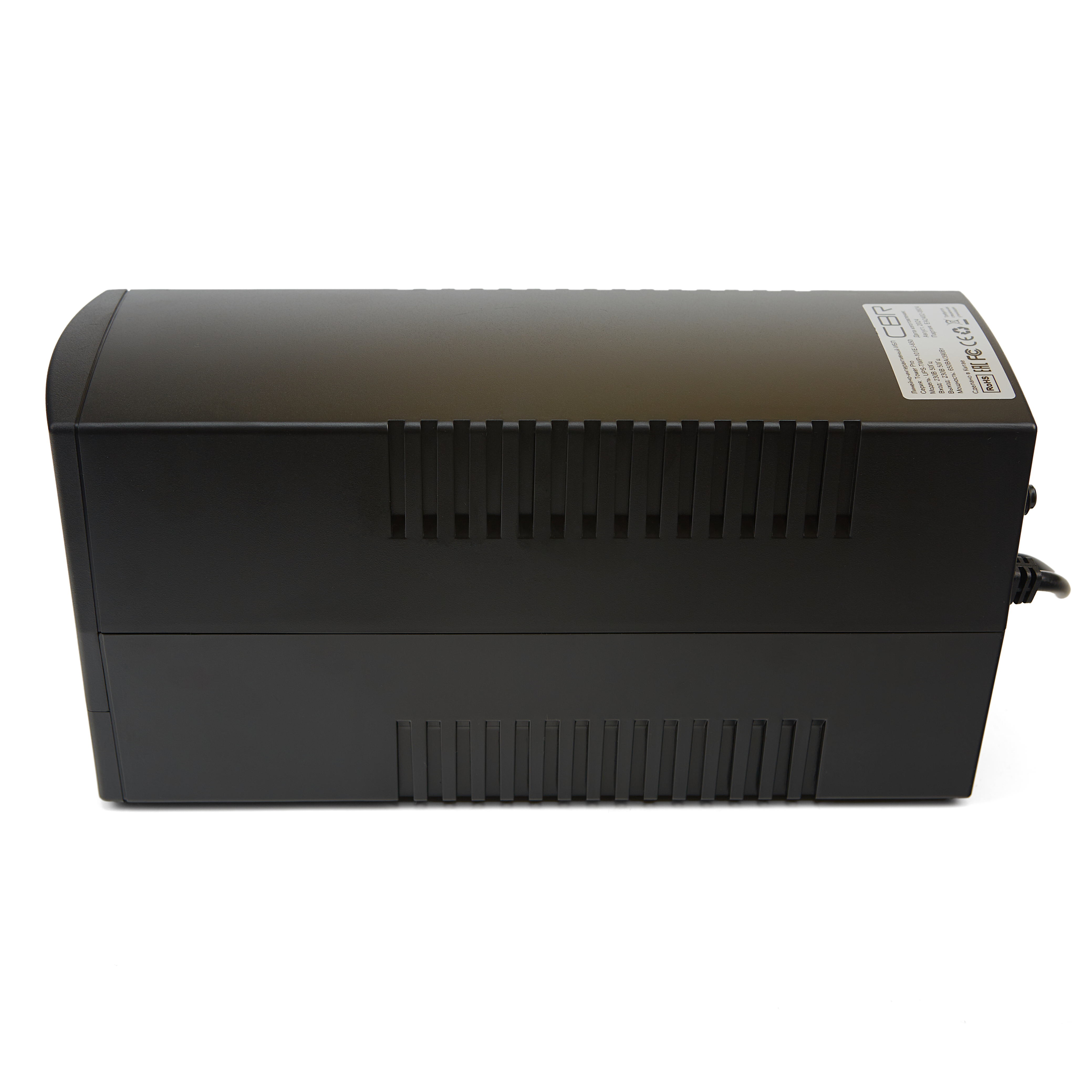 ИБП CBR [UPS-TWP-101EJ-650] 650VA/390W, Schuko CEE 7 x2 outlets, LED, USB Type-B, RJ11/45 AVR, SEC, 12V/7Ah