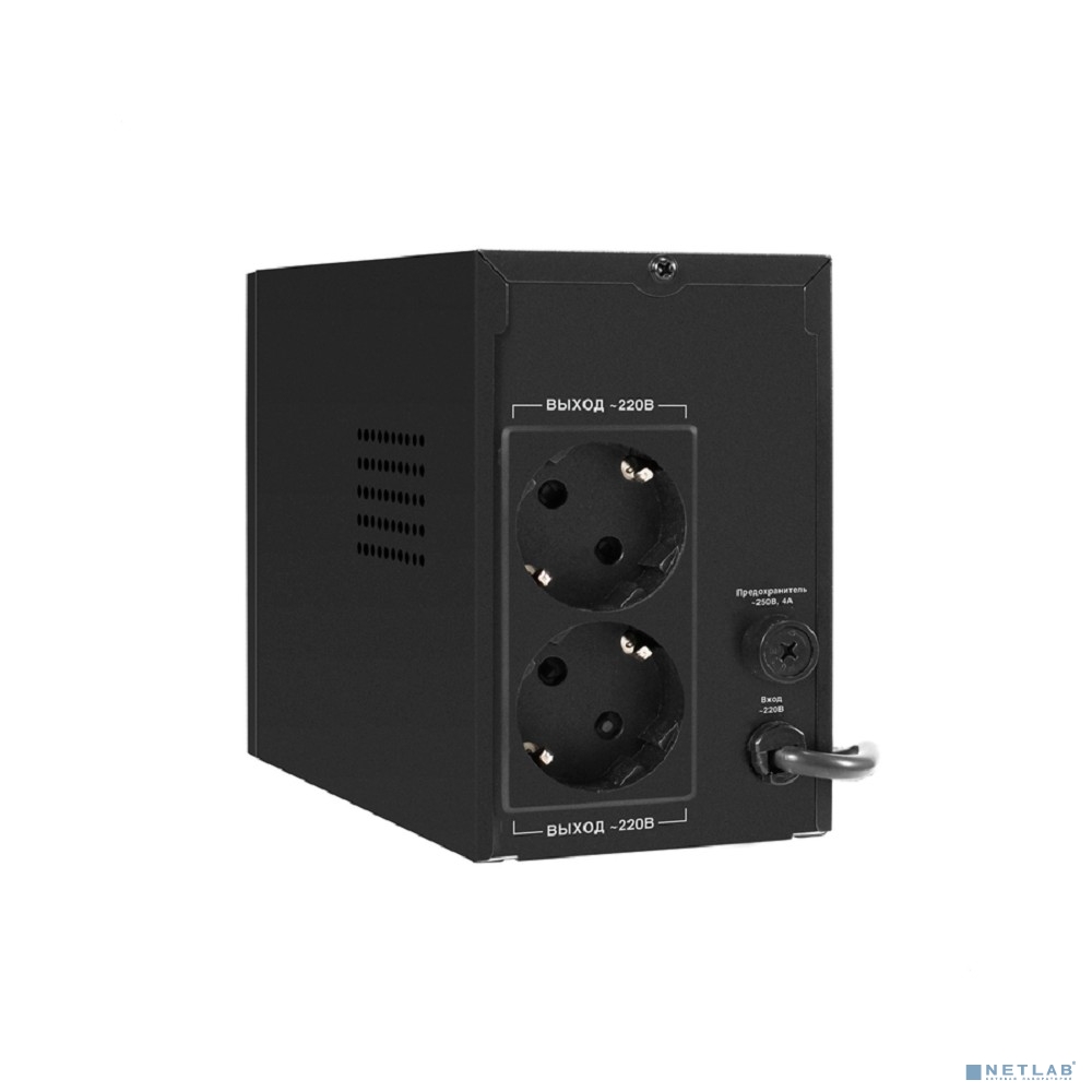 Exegate EX294613RUS ИБП ExeGate Power Smart ULB-500.LCD.AVR.2SH <500VA/300W, LCD, AVR, 2*Schuko, металлический корпус, Black>