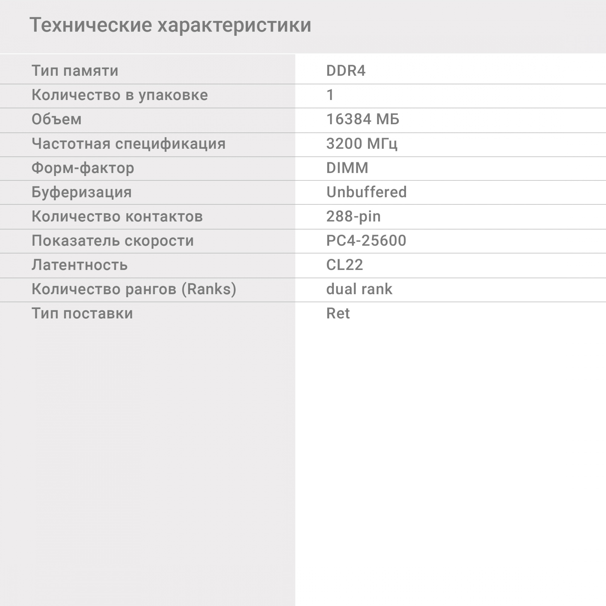 Digma DDR4 DIMM 16GB DGMAD43200016D PC4-25600, 3200MHz