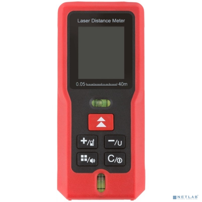 КУРС Дальномер лазерный, расчет площади/объема, LCD дисплей, диапазон 40 м [18677]