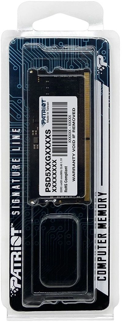 DDR5 16GB 5600MHz Patriot PSD516G560081S Signature RTL PC5-44800 CL46 SO-DIMM 288-pin 1.1В single rank Ret