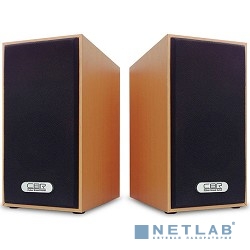 CBR CMS 635 Brown, Акустическая система 2.0, питание USB, 2х3 Вт (6 Вт RMS), материал корпуса MDF, 3.5 мм линейный стереовход, регул. громк., длина кабеля 1 м, цвет светло-коричневый