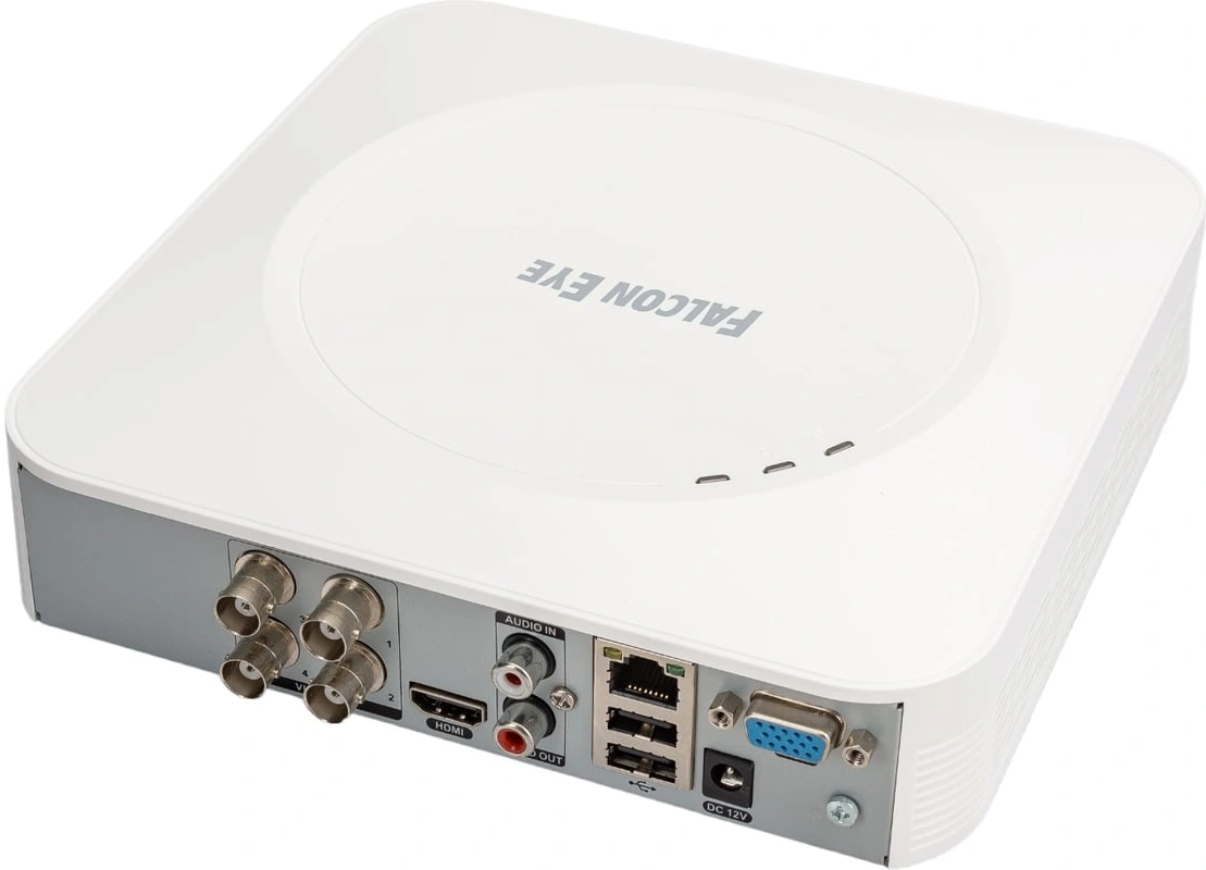 Falcon Eye FE-104MHD KIT Light SMART Комплект видеонаблюдения 4-х канальный гибридный {(AHD,TVI,CVI,IP,CVBS) регистратор; Видеовыходы: VGA;HDMI; Видеовходы: 4xBNC}