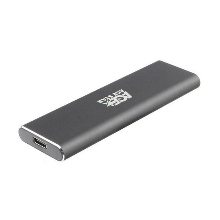 AgeStar 31UBNV1C (GRAY) USB 3.1 Type-C  Внешний корпус M.2 NVME (M-key)  AgeStar 31UBNV1C (GRAY), алюминий, черный [17310]