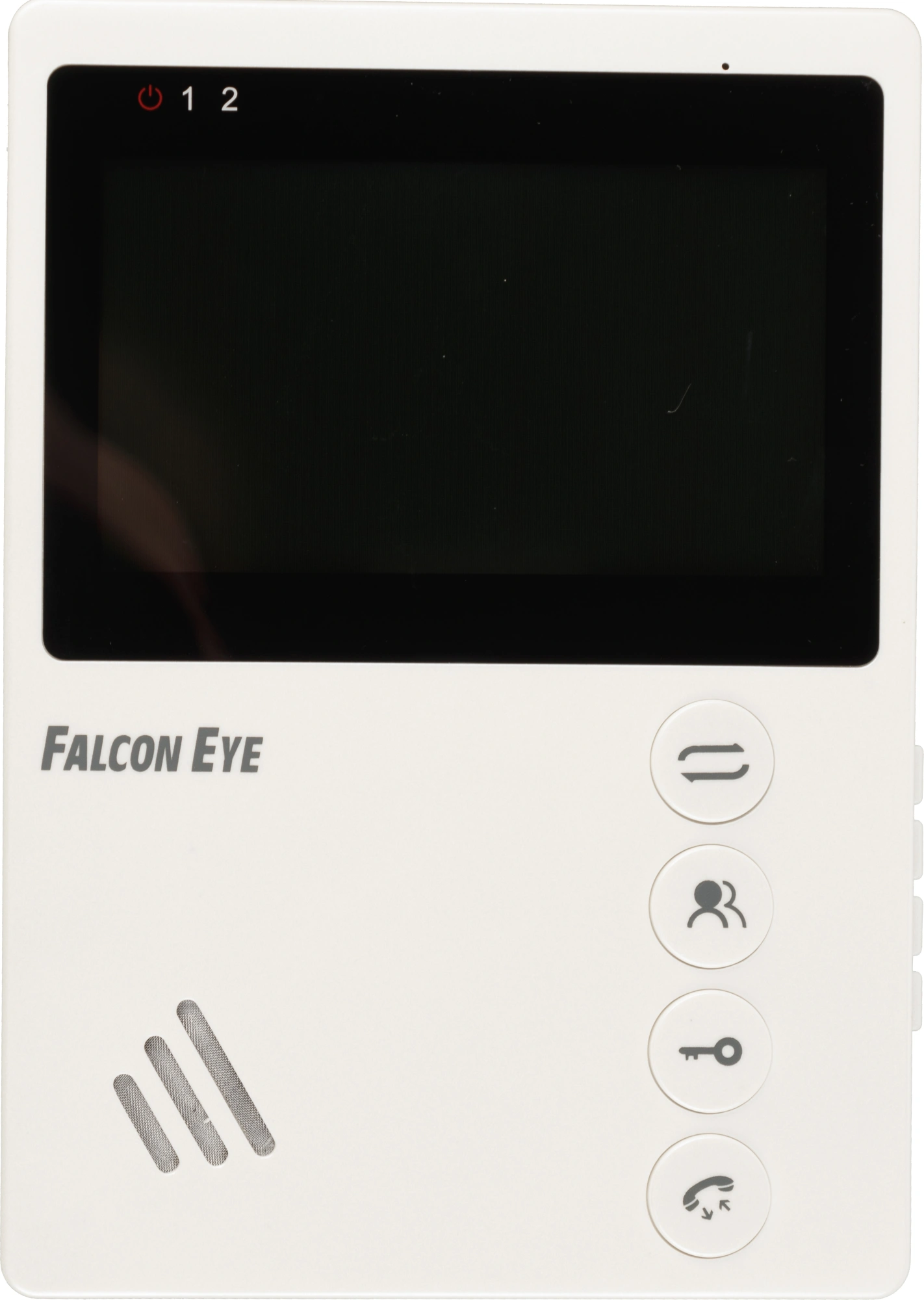 Falcon Eye KIT- Vista Комплект. Видеодомофон: дисплей 4" TFT;  механические кнопки; подключение до 2-х вызывных панелей; OSD меню; питание AC 220В (встроенный БП)