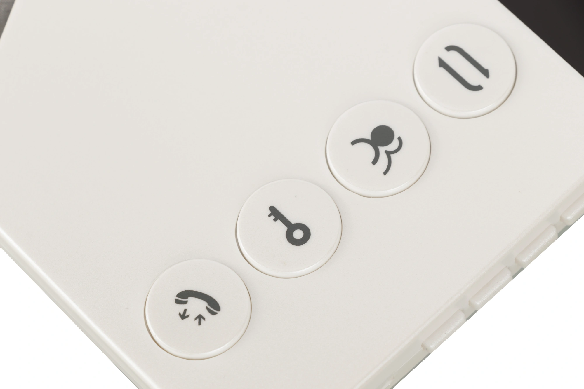 Falcon Eye KIT- Vista Комплект. Видеодомофон: дисплей 4" TFT;  механические кнопки; подключение до 2-х вызывных панелей; OSD меню; питание AC 220В (встроенный БП)