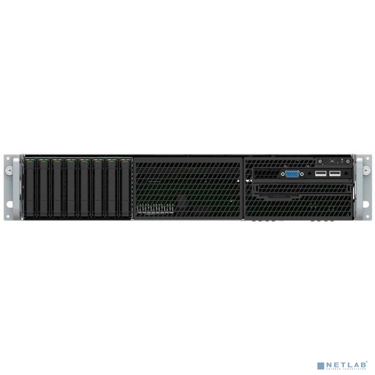 Intel® Server System R2208WFTZSR 2U, 2 x Socket 3647, Xeon SP CLX, Intel C624, 24xDDR4 ECC REG DIMMs 2133/2400/2666/2933 MHz, DCPMM Support, 2 х 10-Gbe, 8xHS HDD 2,5" SATA/SAS/NVMe,