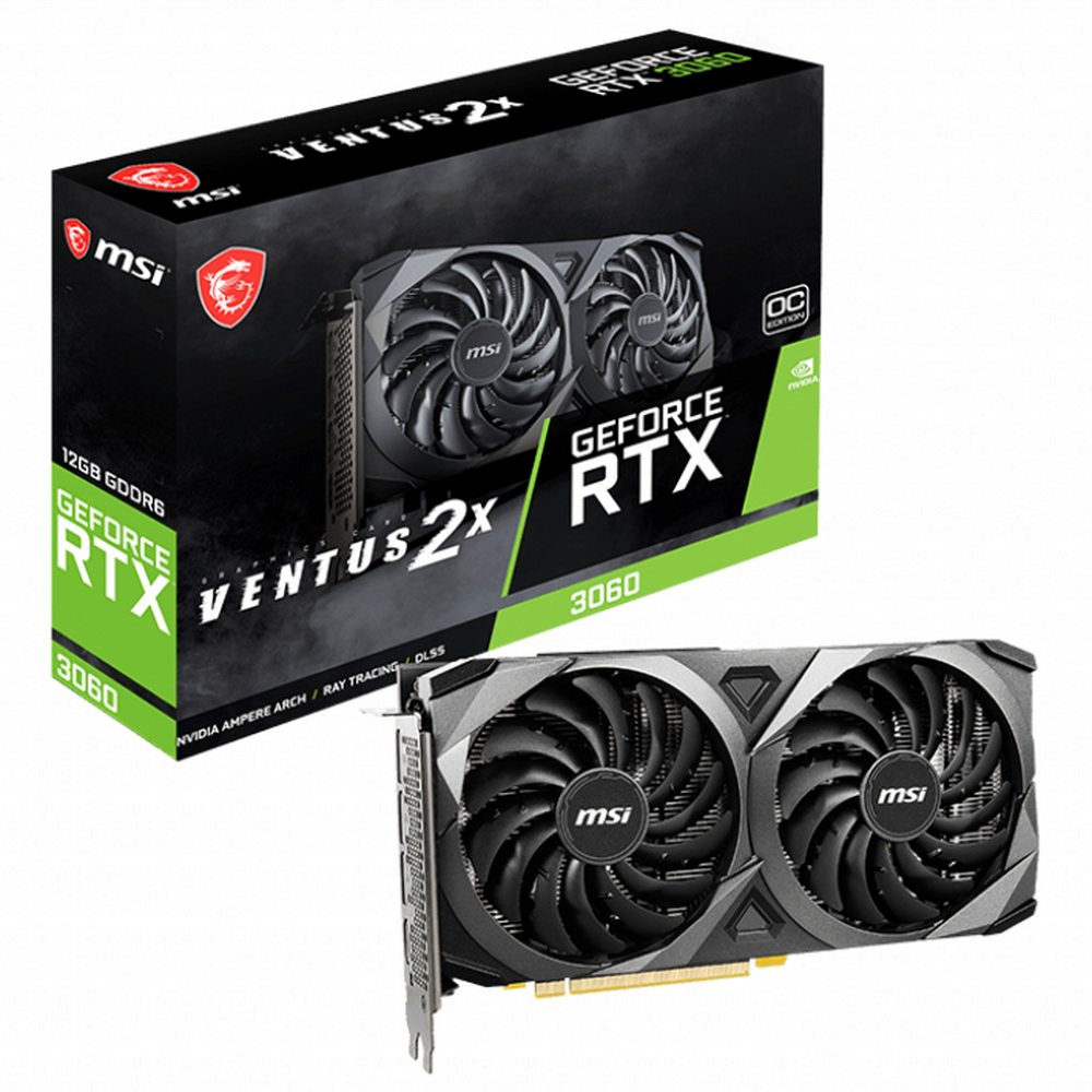 MSI RTX 3060 VENTUS 2X (12G) OC  RTL