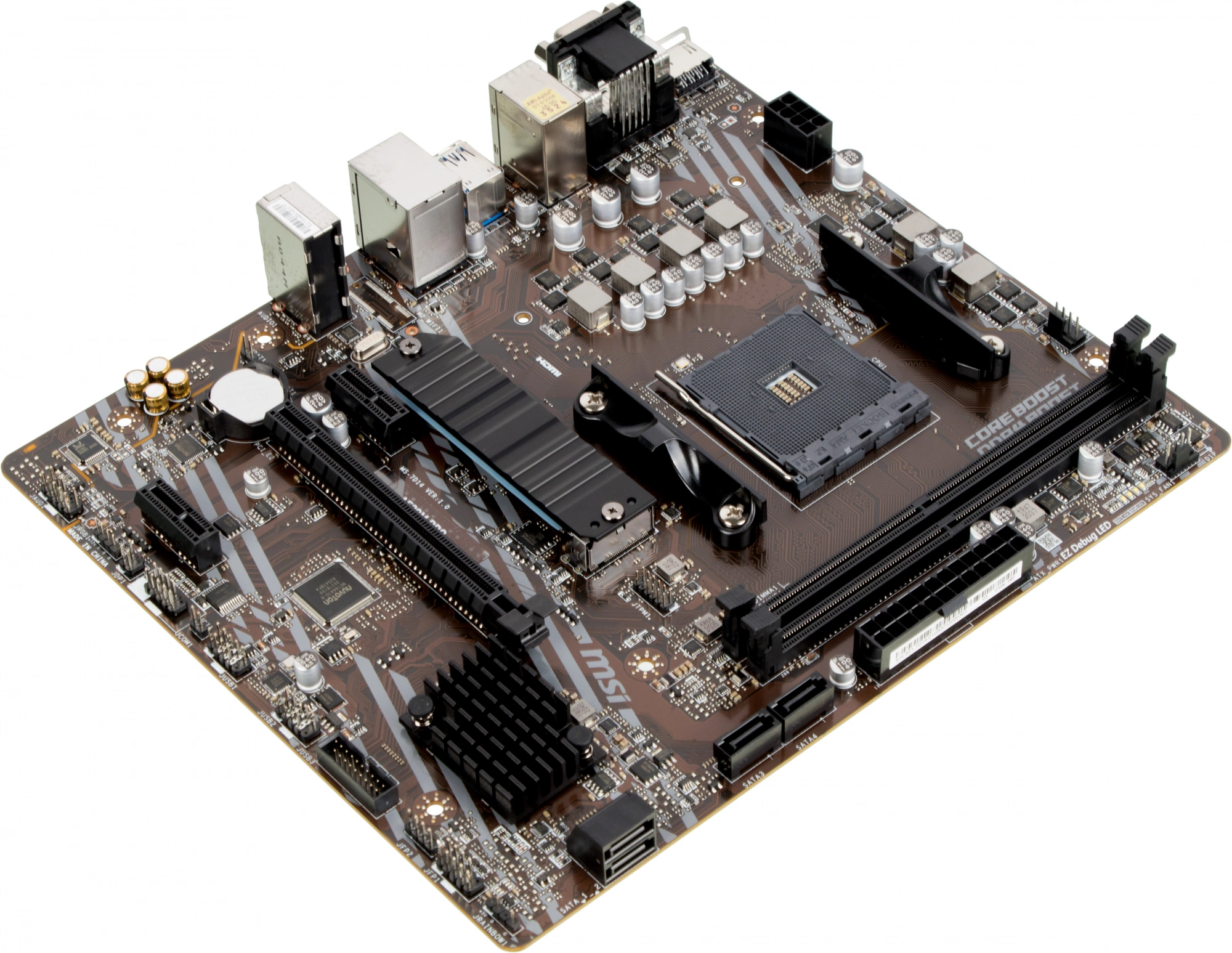 MSI A520M PRO {Soc-AM4 AMD A520 2xDDR4 mATX AC`97 8ch(7.1) GbLAN RAID+VGA+HDMI+DP}