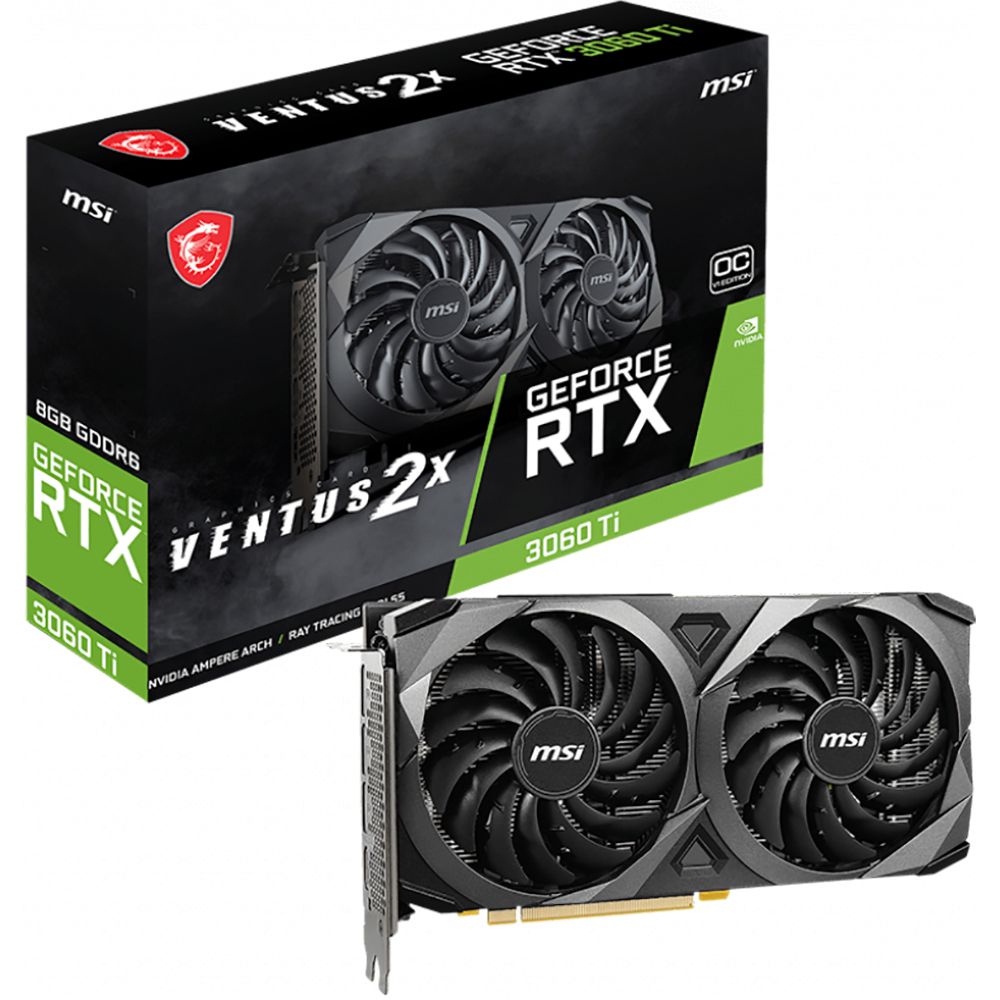 MSI RTX 3060 Ti VENTUS 2X 8G OC(V1) LHR RTL MSI RTX 3060 Ti VENTUS 2X 8G OC(V1) LHR RTL
