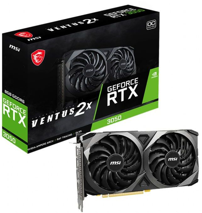 MSI RTX 3050 VENTUS 2X 8G OC RTL