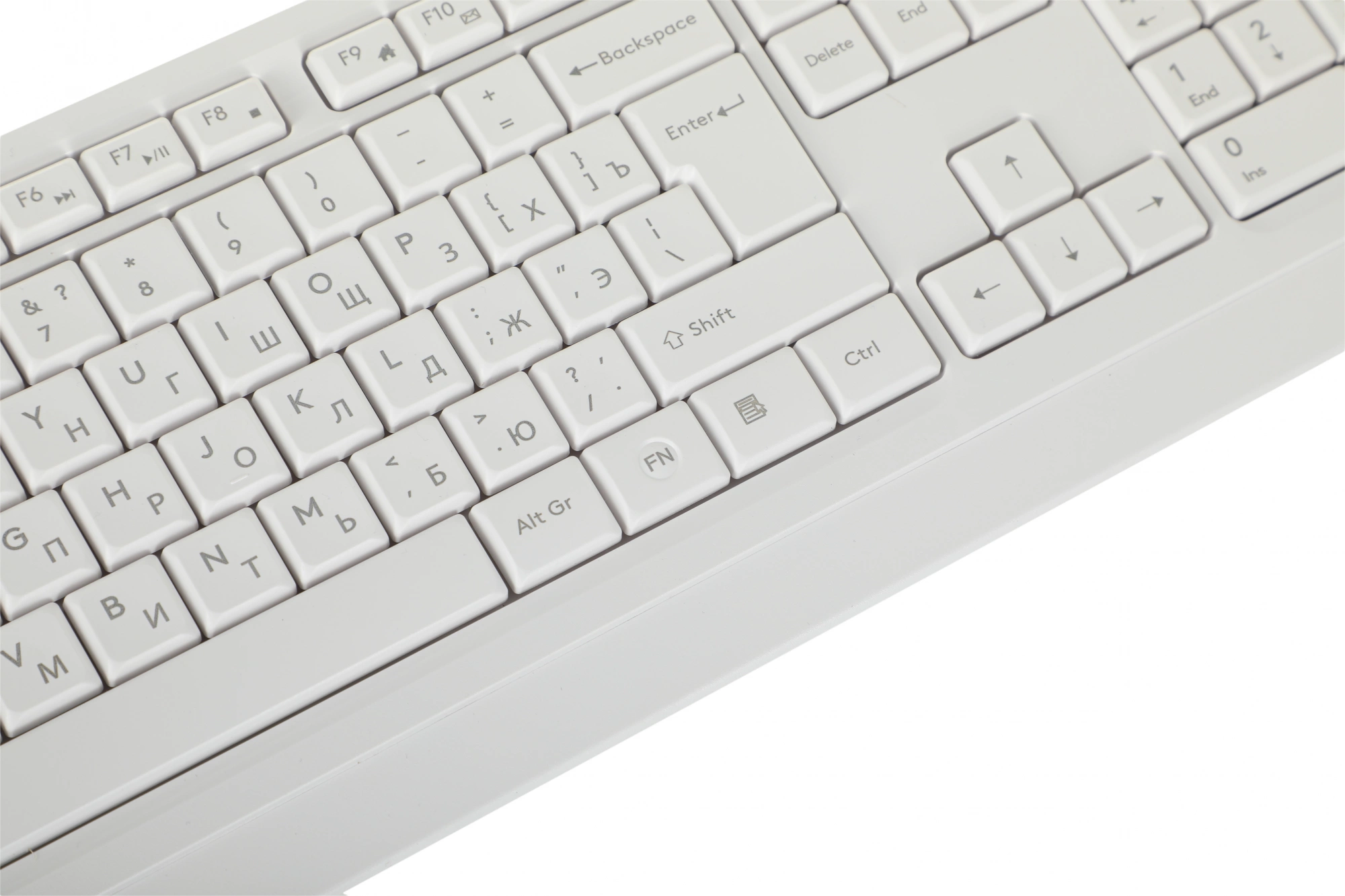 Клавиатура + мышь A4Tech Fstyler FG1012 клав:белый мышь:белый USB беспроводная Multimedia [1599042]