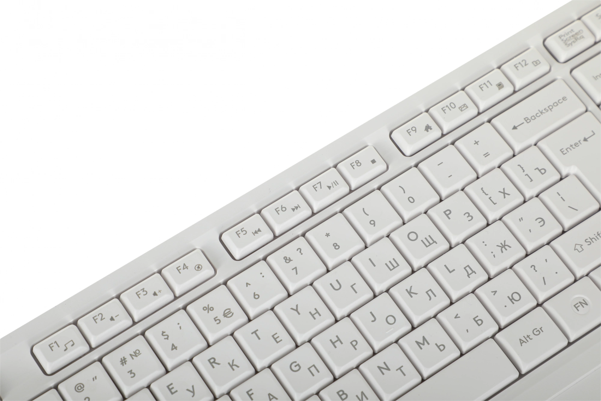 Клавиатура + мышь A4Tech Fstyler FG1012 клав:белый мышь:белый USB беспроводная Multimedia [1599042]