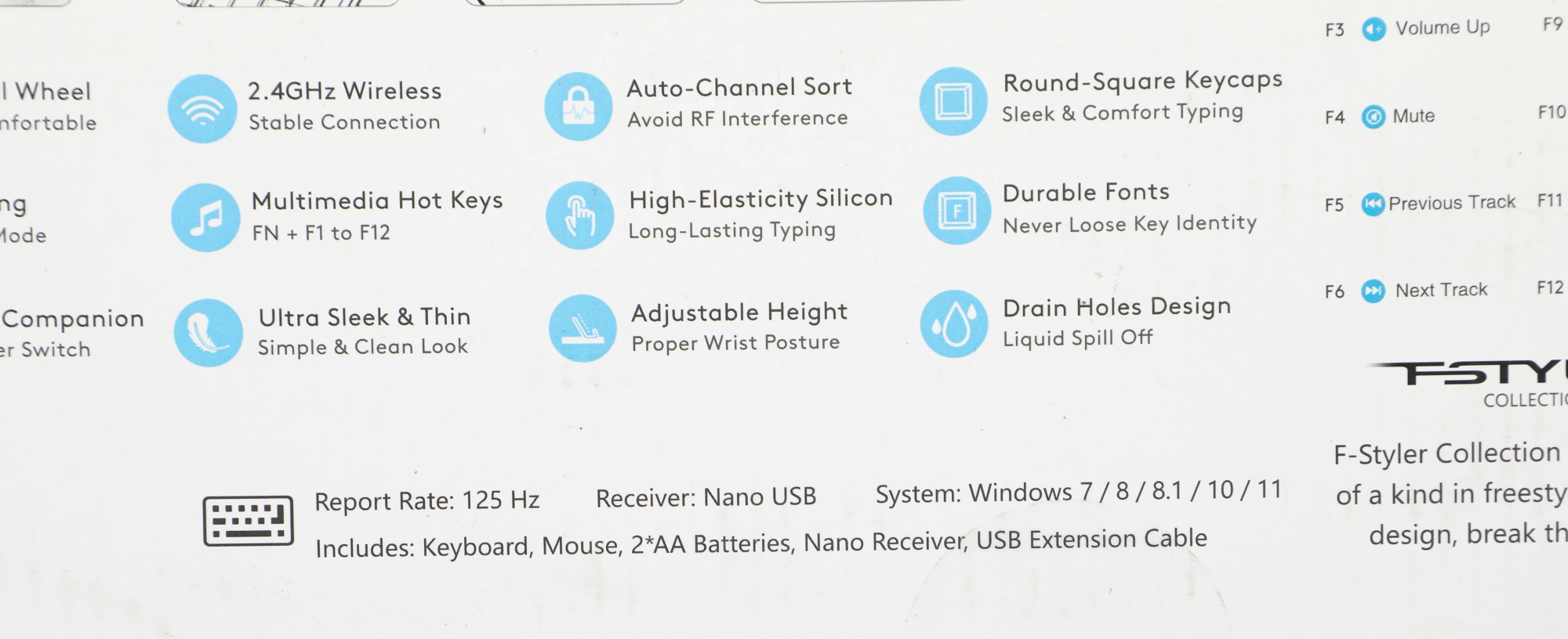 Клавиатура + мышь A4Tech Fstyler FG1012 клав:белый мышь:белый USB беспроводная Multimedia [1599042]