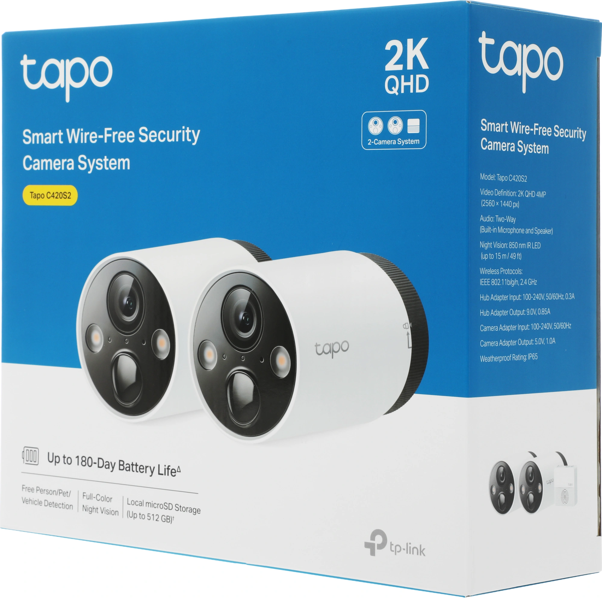 TP-Link Tapo C420S2 Комплект из двух умных камер и центра управления