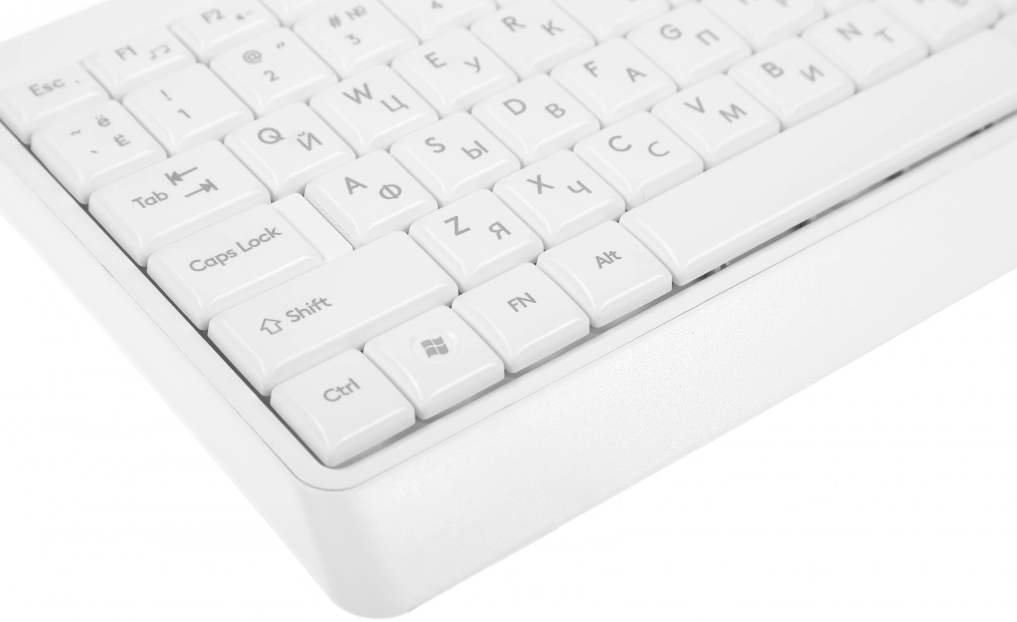 Клавиатура + мышь A4Tech Fstyler F1512 клав:белый мышь:белый USB (F1512 WHITE)