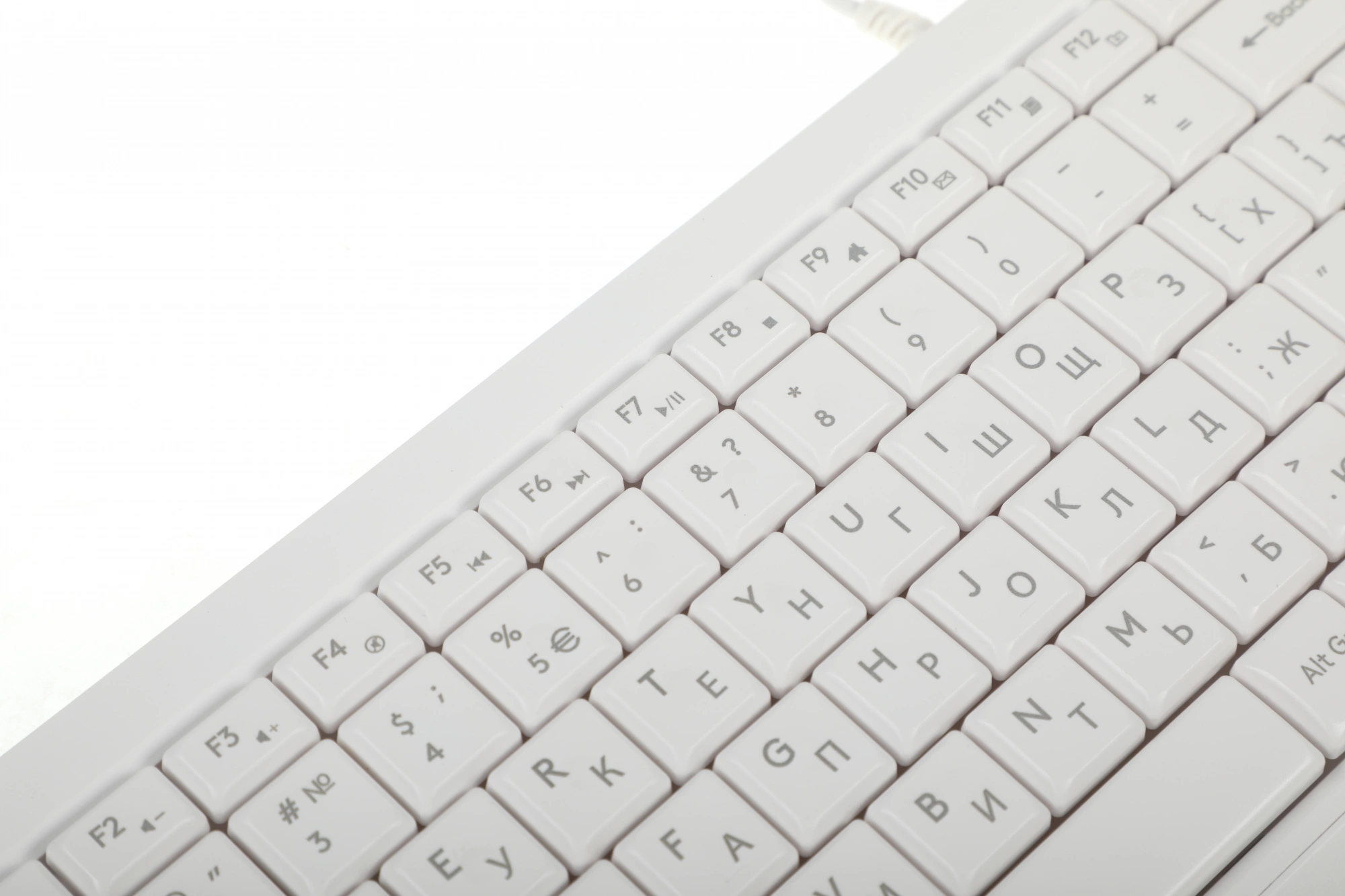 Клавиатура + мышь A4Tech Fstyler F1512 клав:белый мышь:белый USB (F1512 WHITE)