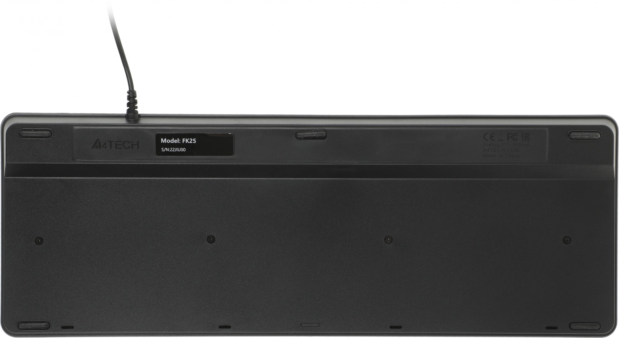 Клавиатура A4Tech Fstyler FK25 черный/серый USB slim [1530215]
