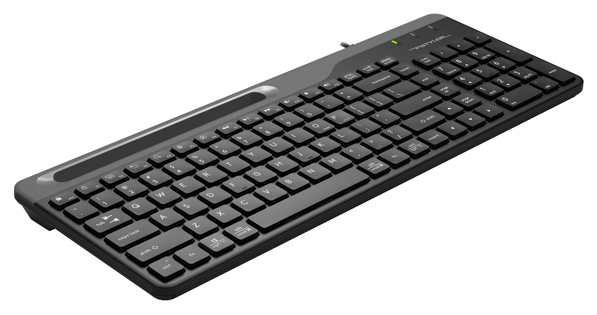 Клавиатура A4Tech Fstyler FK25 черный/серый USB slim [1530215]
