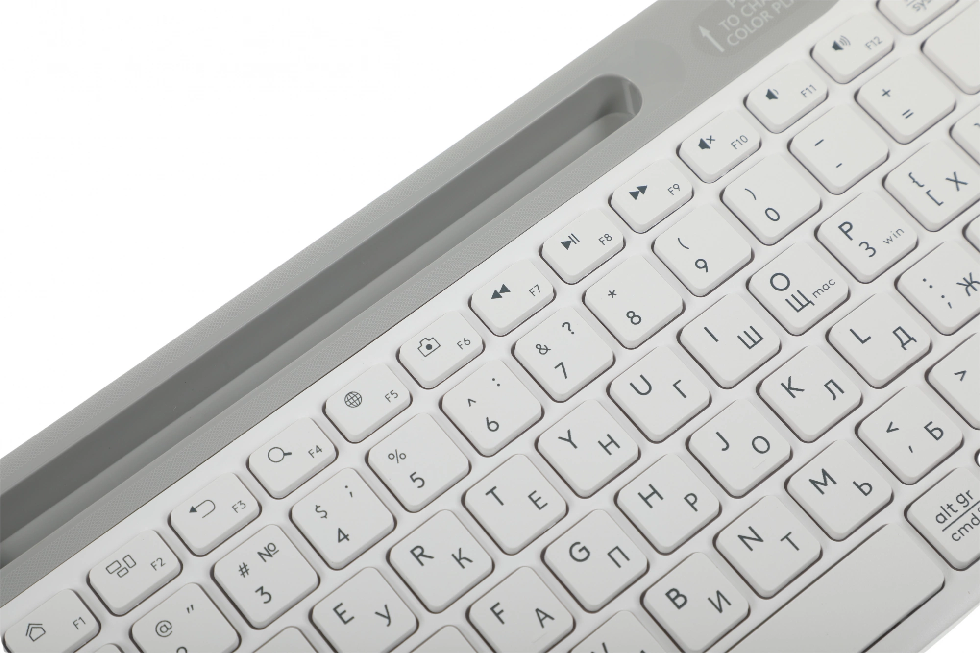 Клавиатура A4Tech Fstyler FK25 белый/серый USB slim [1530217]