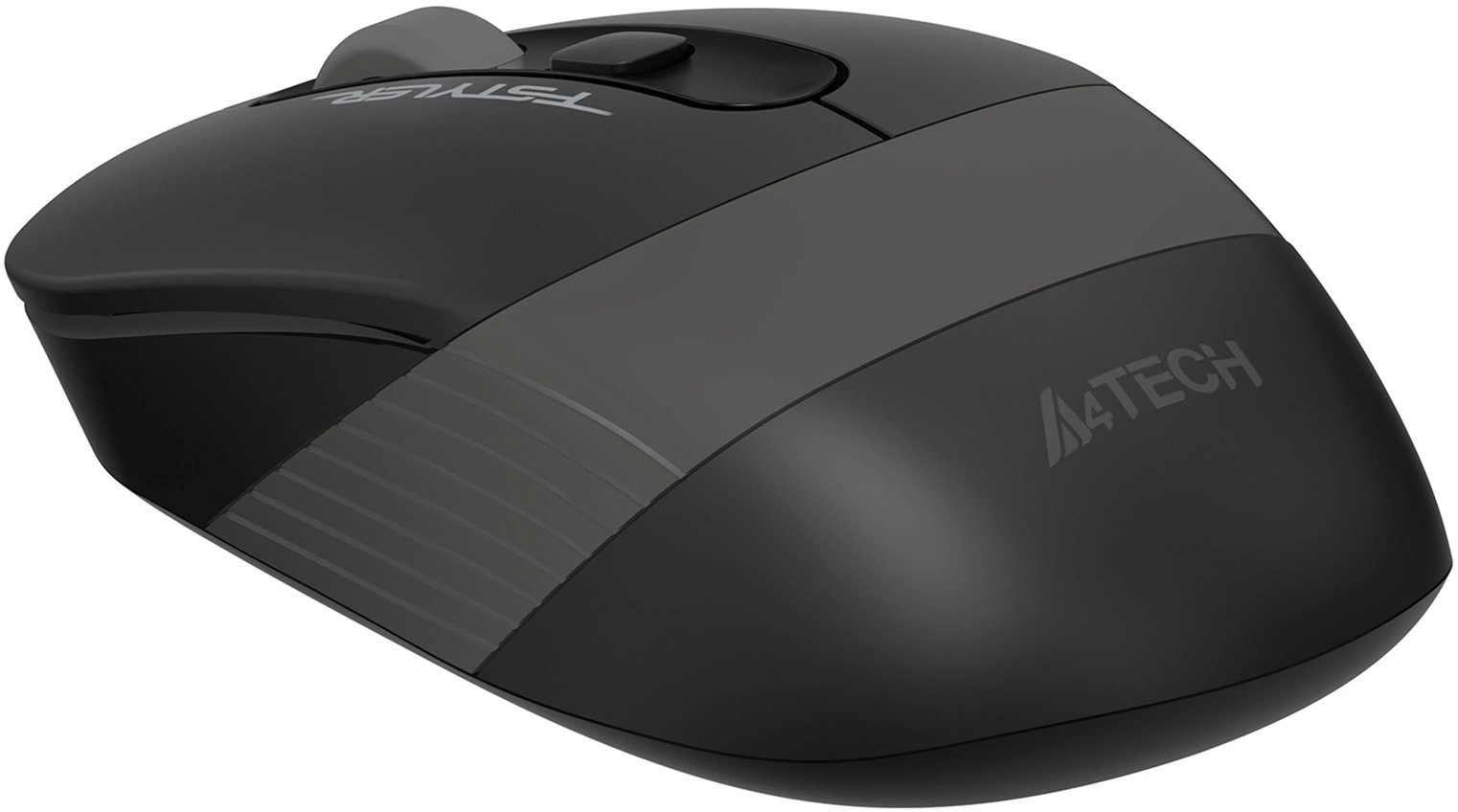 A-4Tech Мышь Fstyler FG10S черный/серый оптическая (2000dpi) беспроводная USB [1204030]