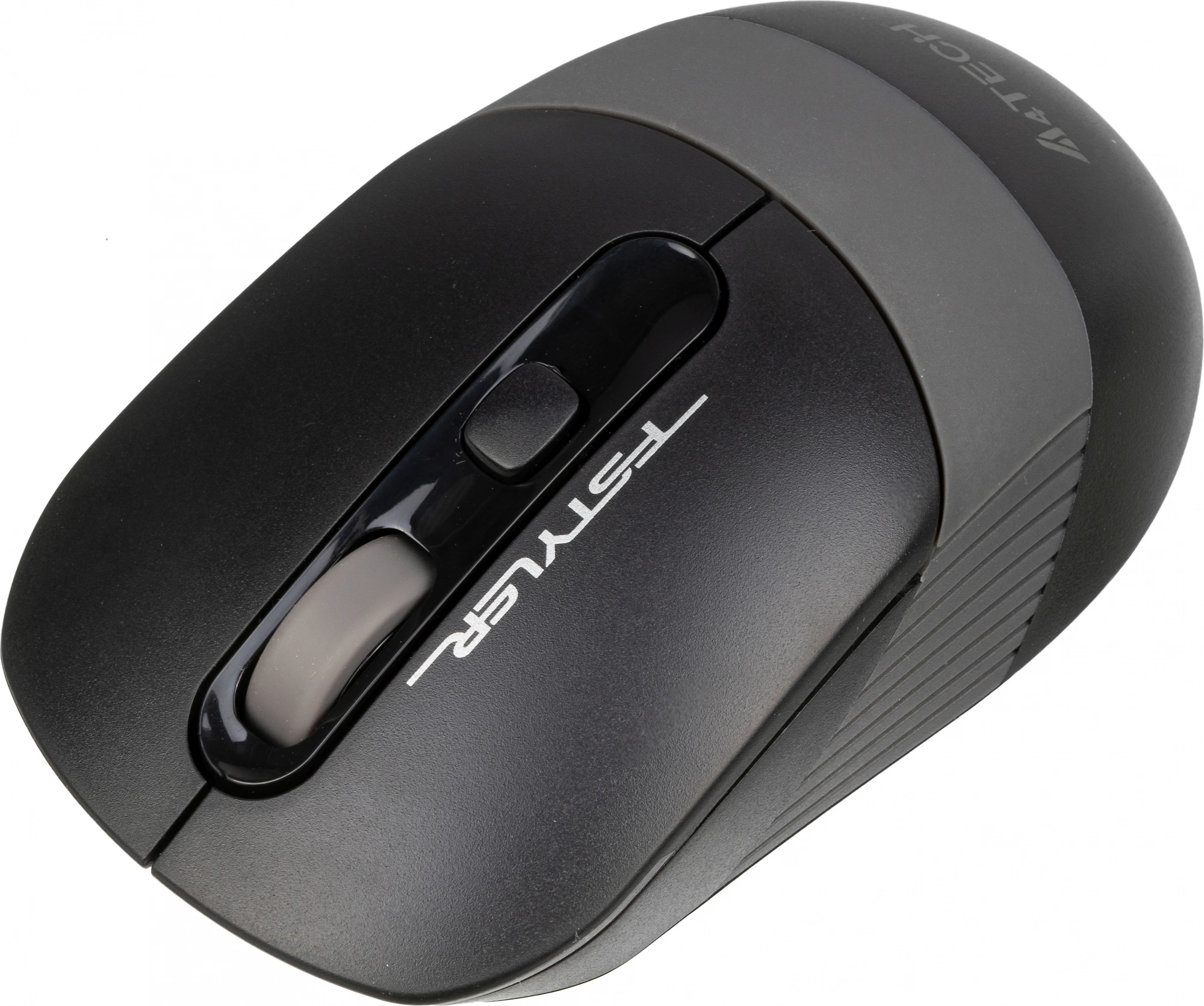 A-4Tech Мышь Fstyler FG10S черный/серый оптическая (2000dpi) беспроводная USB [1204030]