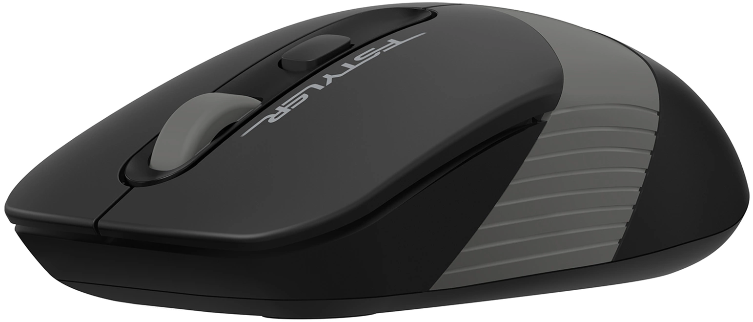 A-4Tech Мышь Fstyler FG10S черный/серый оптическая (2000dpi) беспроводная USB [1204030]
