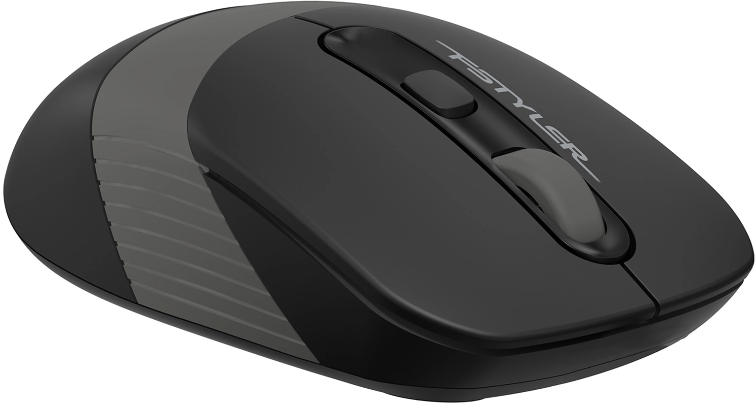 A-4Tech Мышь Fstyler FG10S черный/серый оптическая (2000dpi) беспроводная USB [1204030]