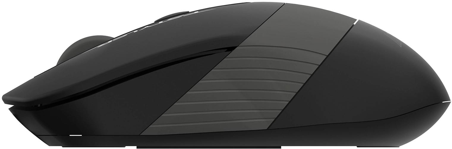 A-4Tech Мышь Fstyler FG10S черный/серый оптическая (2000dpi) беспроводная USB [1204030]