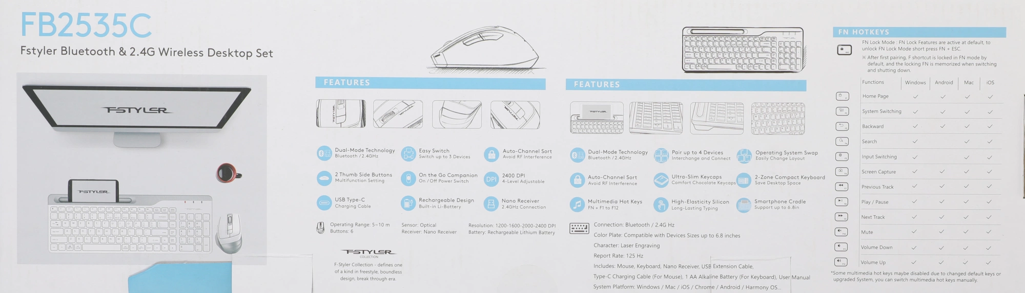 A4TECH FB2535C ICY WHITE
