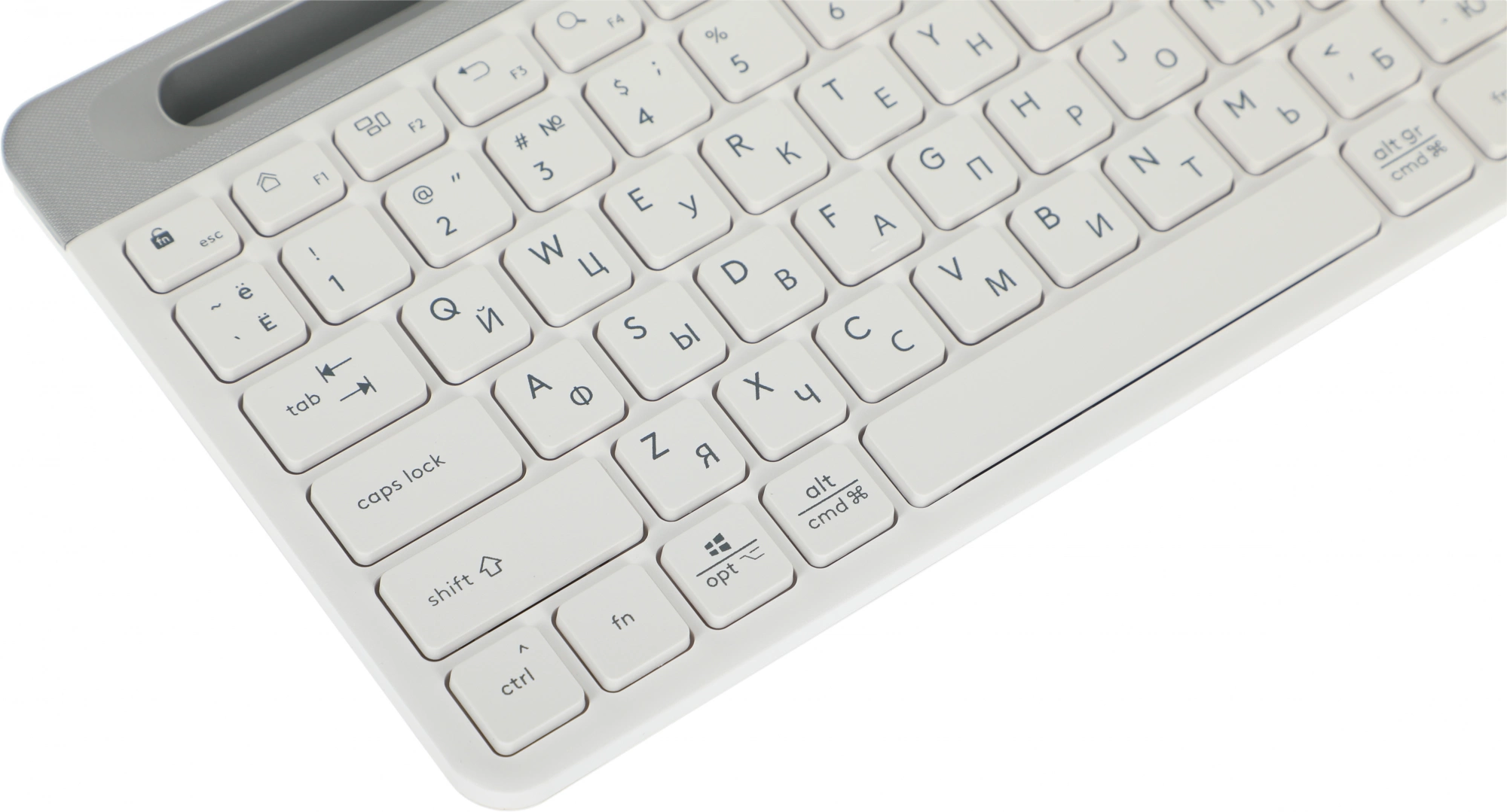 Клавиатура A4Tech Fstyler FBK25 белый/серый USB беспроводная BT/Radio slim Multimedia