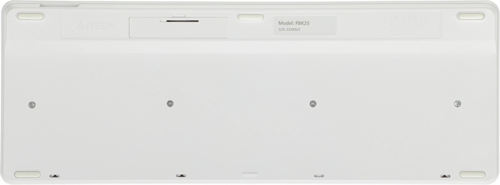 Клавиатура A4Tech Fstyler FBK25 белый/серый USB беспроводная BT/Radio slim Multimedia