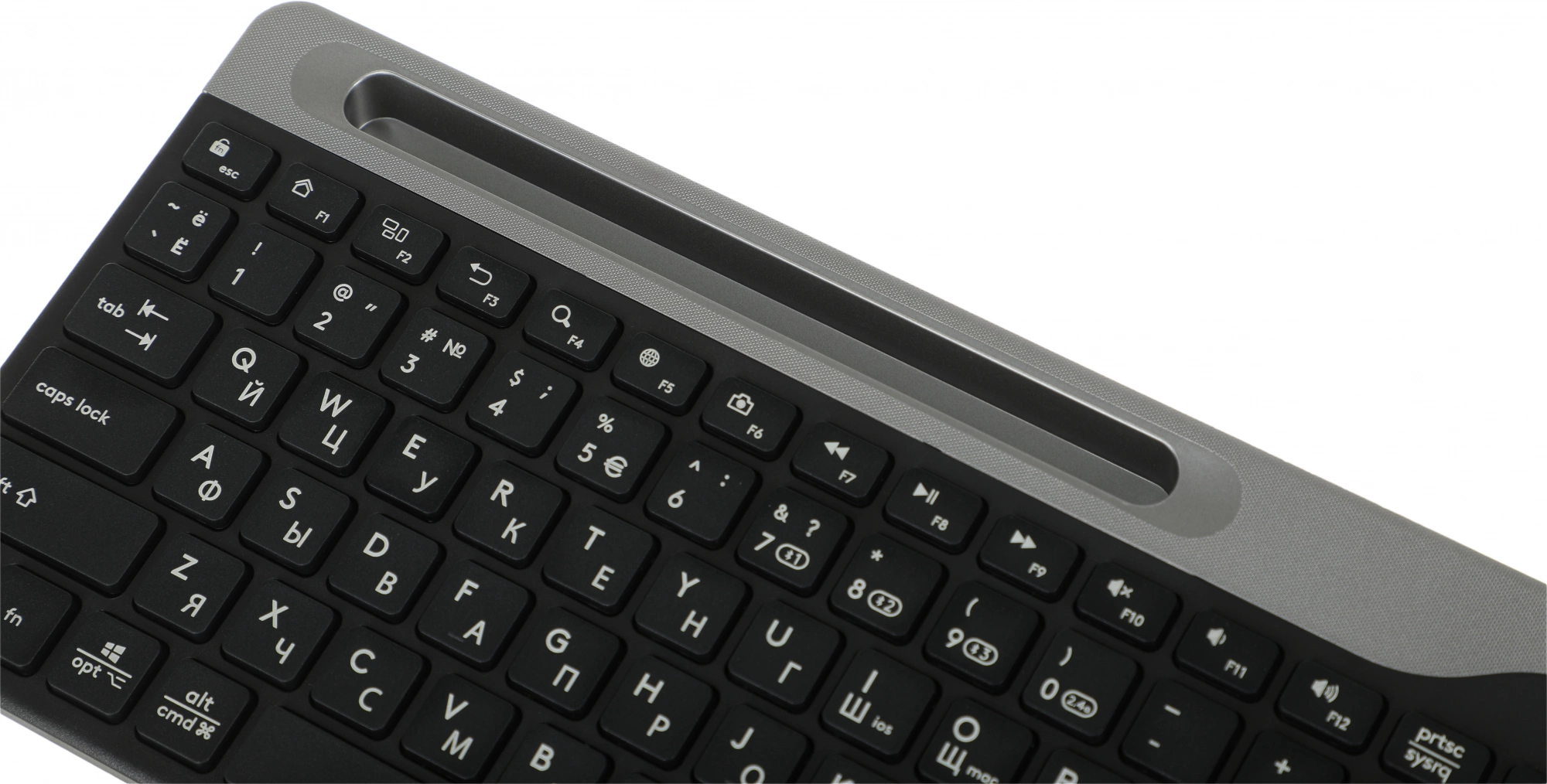 Клавиатура A4Tech Fstyler FBK25 черный/серый USB беспроводная BT/Radio slim Multimedia