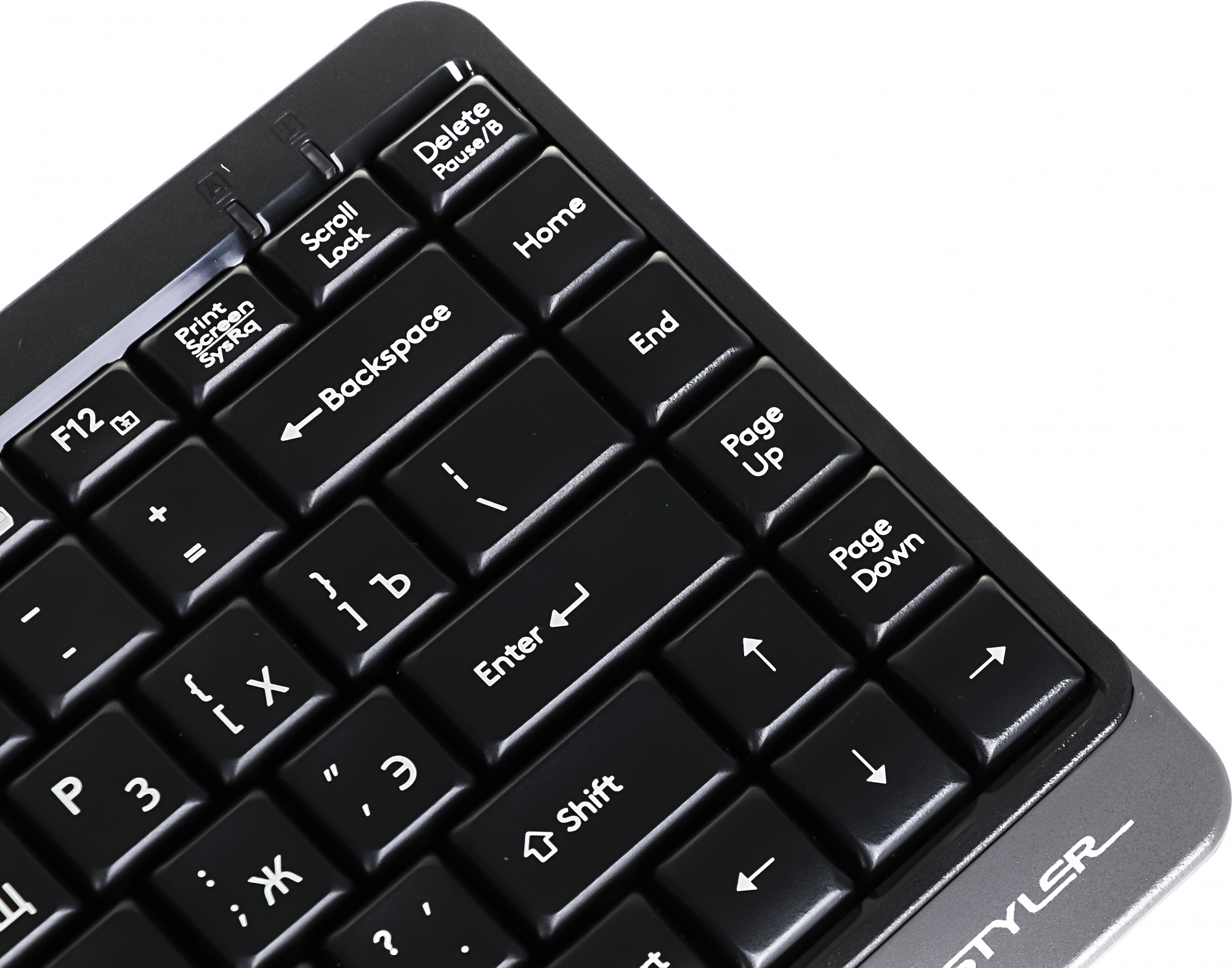 Клавиатура A4Tech Fstyler FK11 черный/серый USB slim Клавиатура A4Tech Fstyler FK11 черный/серый USB slim