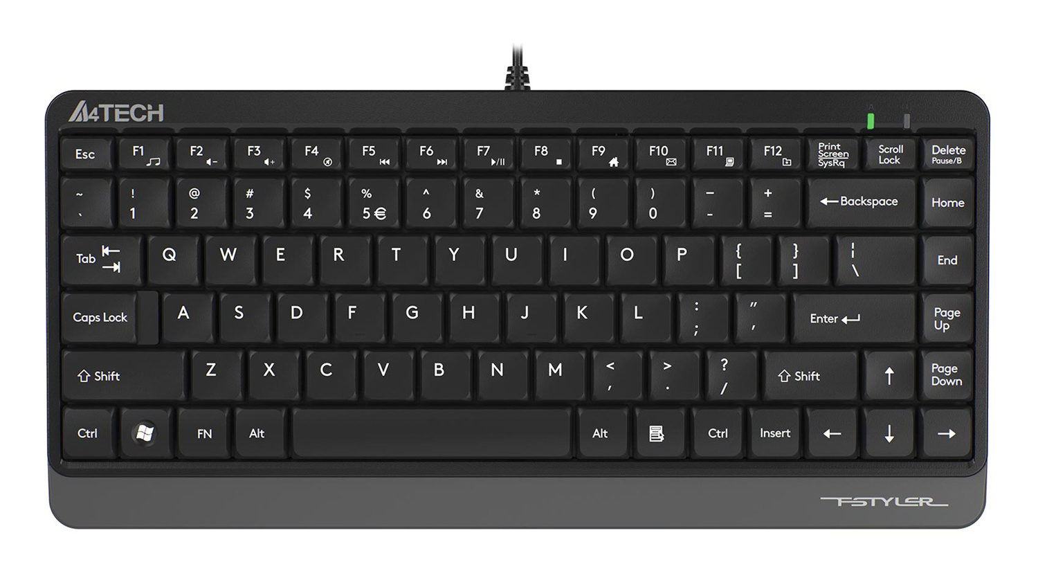 Клавиатура A4Tech Fstyler FK11 черный/серый USB slim Клавиатура A4Tech Fstyler FK11 черный/серый USB slim