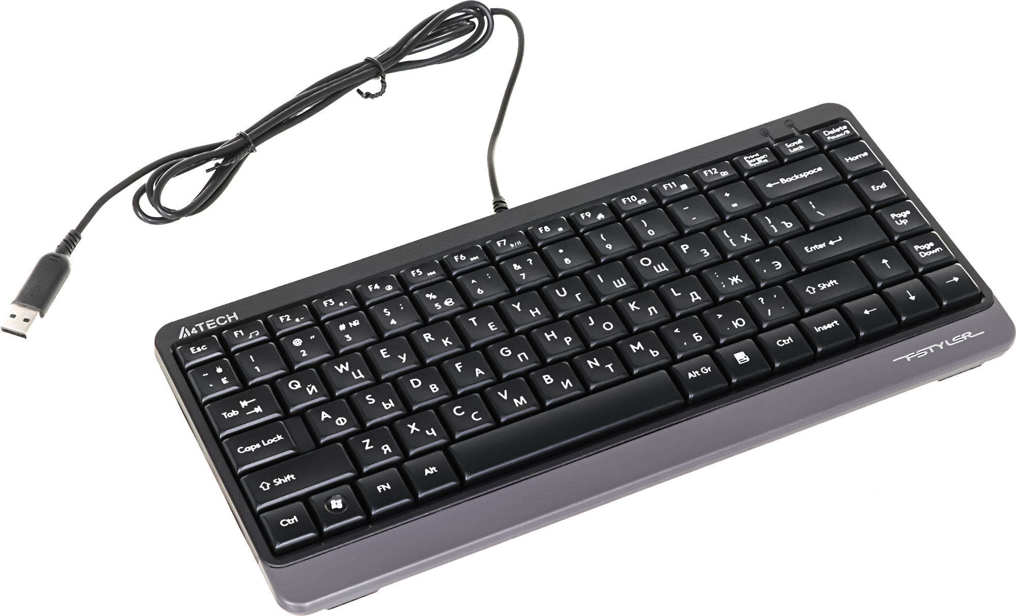 Клавиатура A4Tech Fstyler FK11 черный/серый USB slim Клавиатура A4Tech Fstyler FK11 черный/серый USB slim