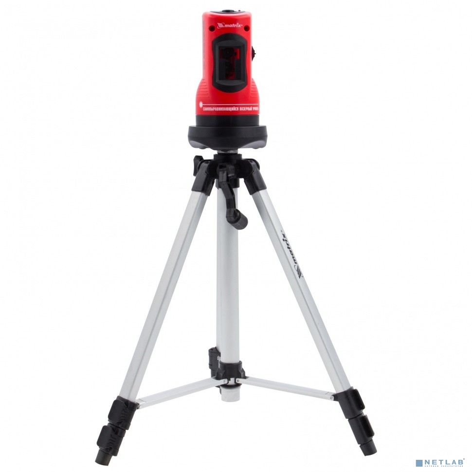 MATRIX Уровень лазерный, 100 мм, штатив 1260 мм, самовыравнивающийся [35023]