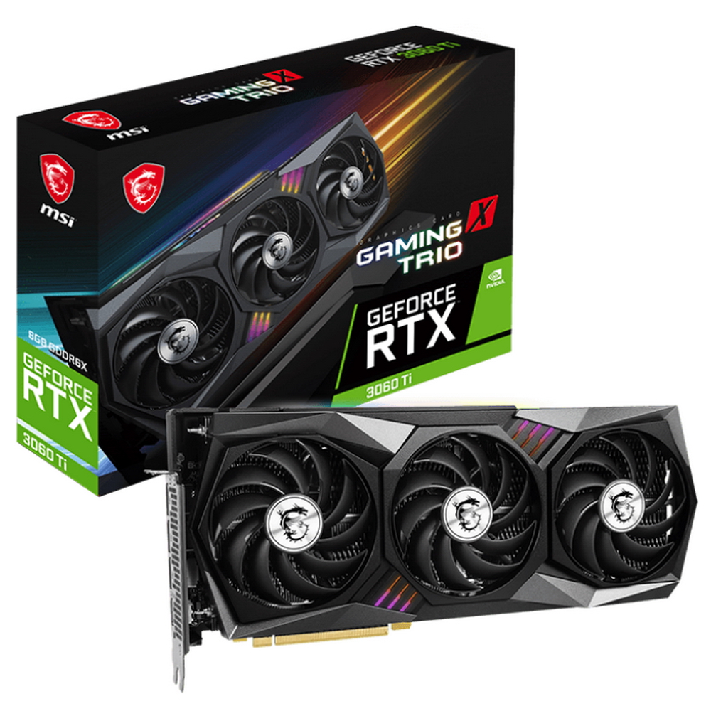 MSI RTX 3060Ti GAMING X TRIO 8Gb ( GDDR6X/HDMI/DPx3/Ret) (RTX 3060 Ti GAMING X TRIO 8GD6X)