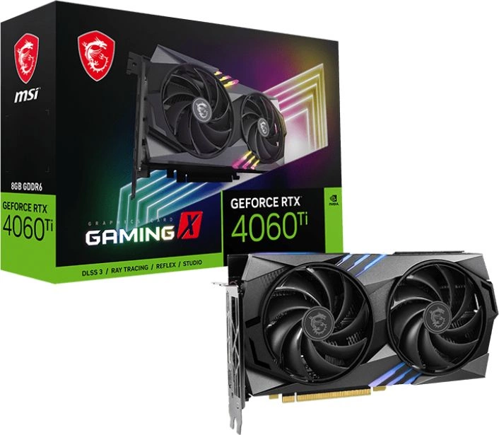 Видеокарта MSI PCI-E nVidia GeForce RTX 4060TI GAMING X 8Gb RTL (RTX 4060 Ti GAMING X 8G) Видеокарта MSI PCI-E nVidia GeForce RTX 4060TI GAMING X 8Gb RTL (RTX 4060 Ti GAMING X 8G)