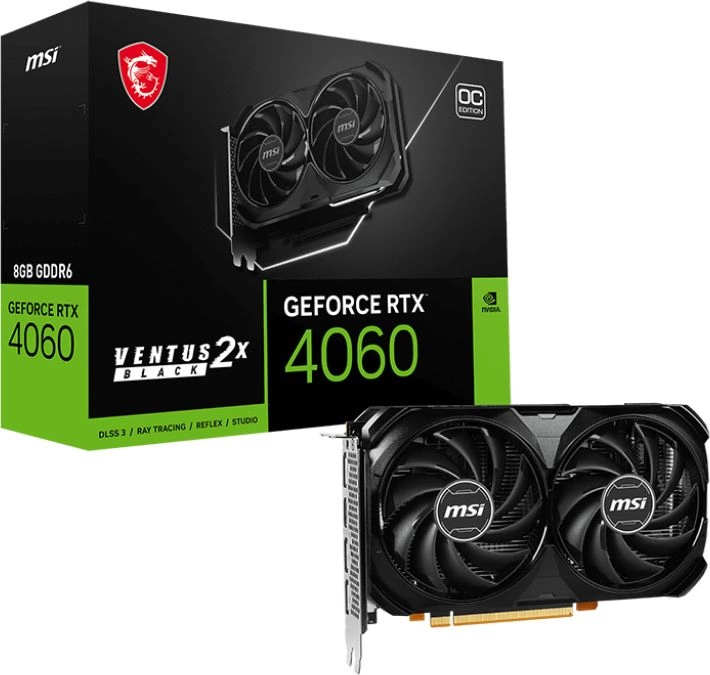 MSI RTX 4060 VENTUS 2X BLACK 8G OC MSI RTX 4060 VENTUS 2X BLACK 8G OC