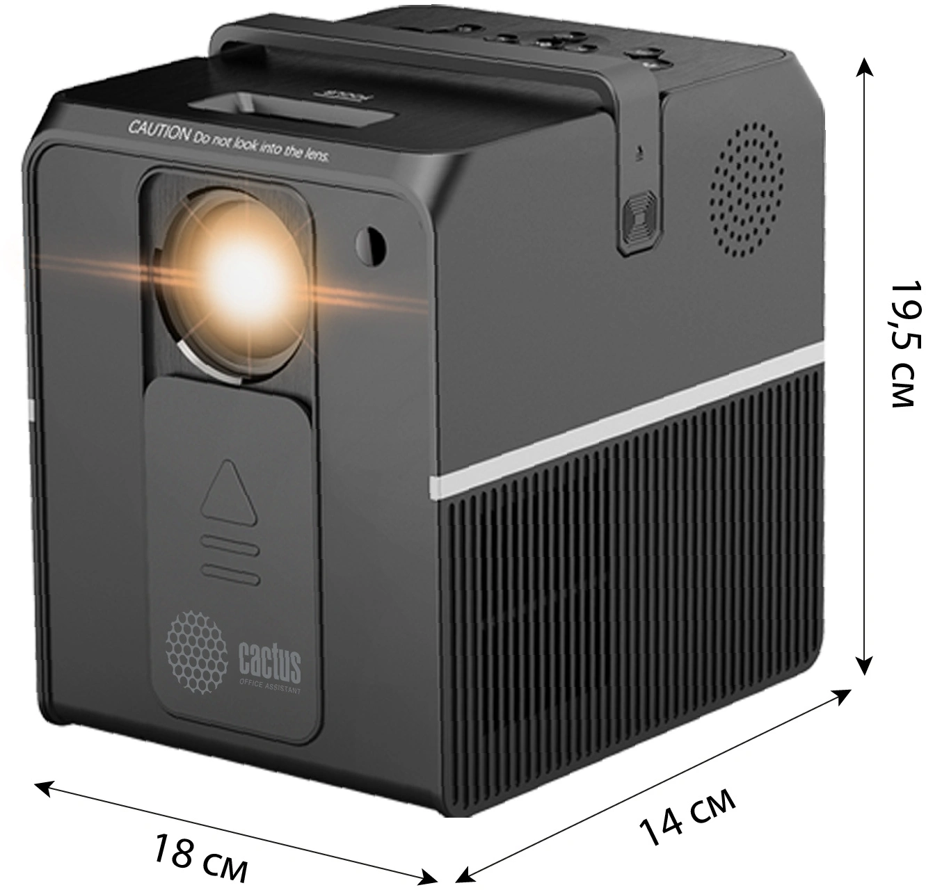 Cactus CS-PRC.04B.WUXGA-A Проектор черный {LCD 3200Lm 2000:1 (30000час) 1xUSB typeA 1xHDMI 1.35кг}