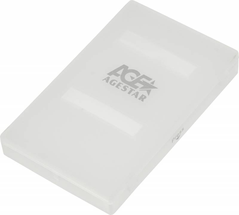 AgeStar SUBCP1 Внешний корпус 2.5&quot; SATA HDD/SSD AgeStar SUBCP1 (ORANGE) USB2.0, пластик, оранжевый, безвинтовая конструкция (10611)