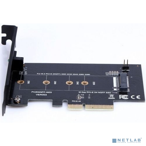 Адаптер PCI-E M.2 NGFF for SSD Bulk ASIA PCIE M2 NGFF M-KEY