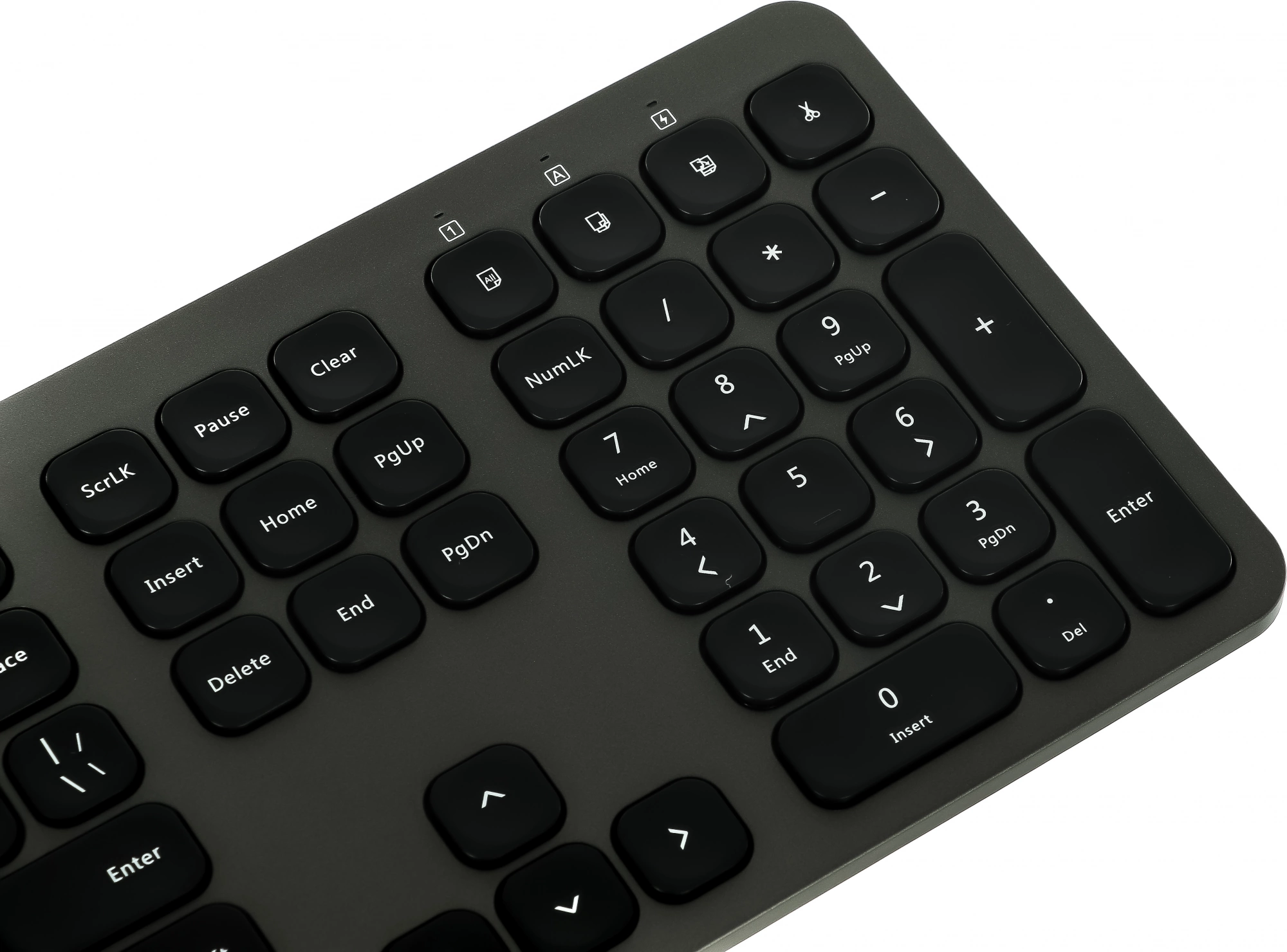 Клавиатура + мышь Oklick 300M клав:серый мышь:серый/черный USB беспроводная slim [1488402]