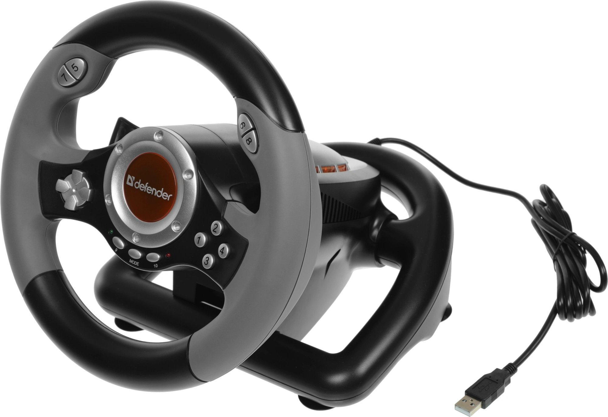 DEFENDER CHALLENGE MINI [64351] {Руль+ педали, 10кн., 200мм.,USB}