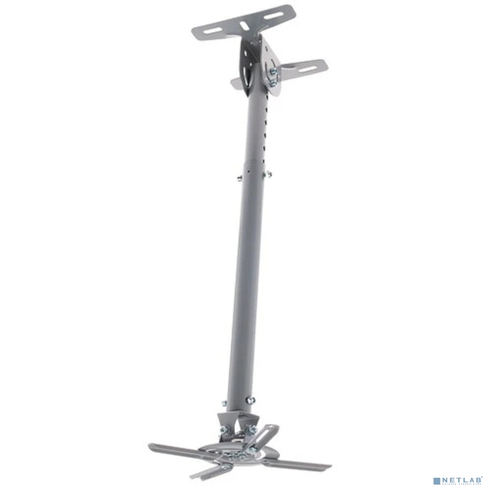 Wize WPA-S серебро {Универсальное комплект для проектора, длина штанги 36-46 см, наклон +/- 15°, поворот +/- 15°, до 12 кг, 260х260}