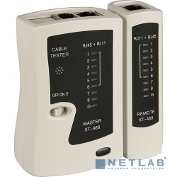 Telecom [6926123450055] LAN тестер  XT-468 для RJ-45, RJ-12  (LY-CT005)
