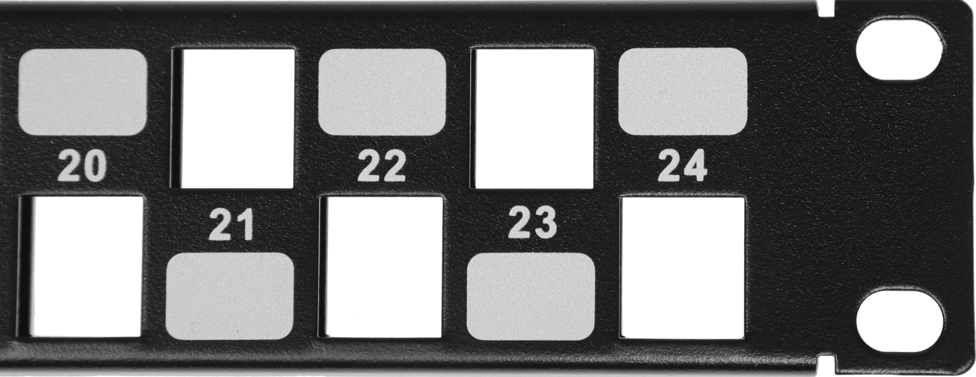 Hyperline PPBL3-19-24S-RM Модульная патч-панель 19&quot;, 24 порта, Flat Type, 1U, для модулей Keystone Jack, с задним кабельным организатором (без модулей)